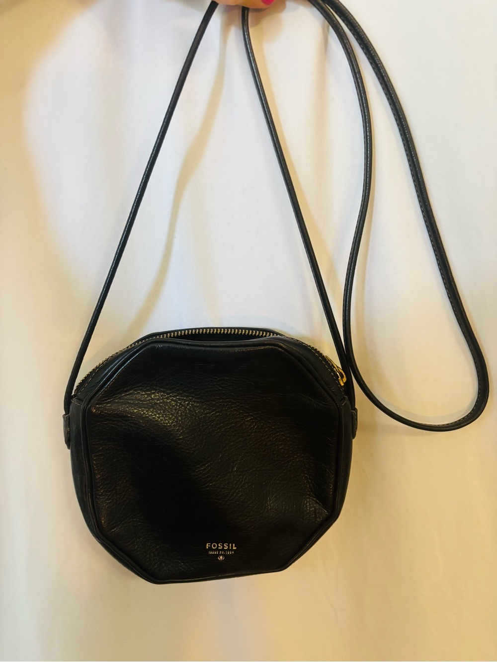 Fossil Black Geometric Crossbody Bag - Picture 6 of 6